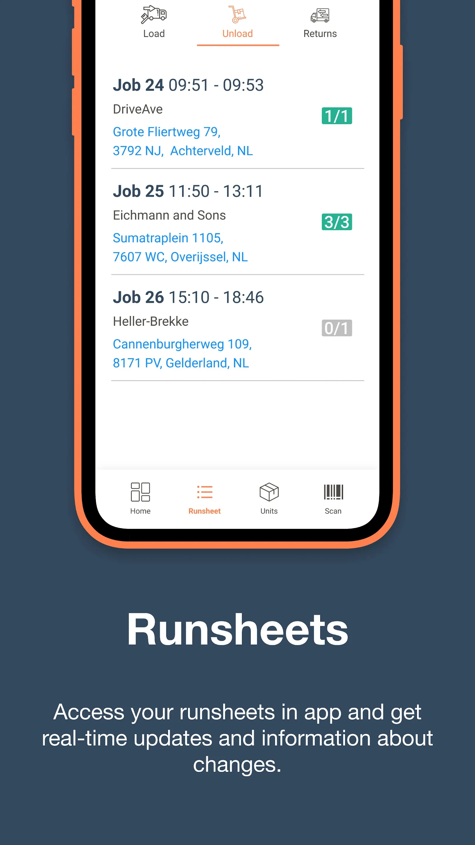 Tarot Routing Driver Runsheet | Indus Appstore | Screenshot