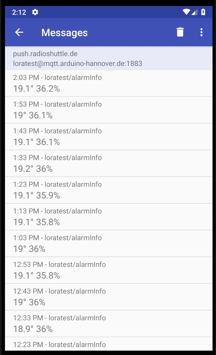 MQTT Push Client | Indus Appstore | Screenshot