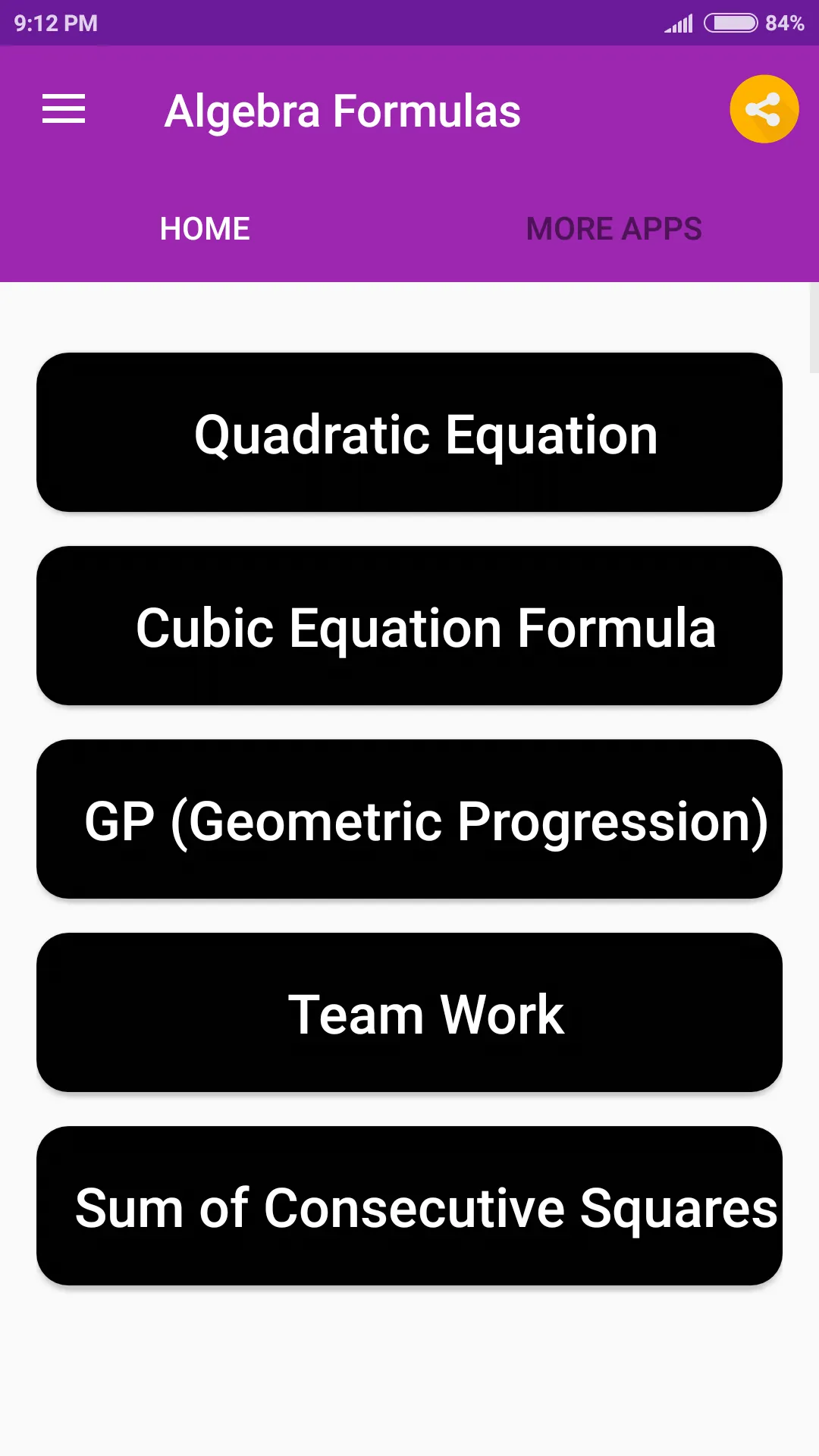 Algebra Formulas | Indus Appstore | Screenshot