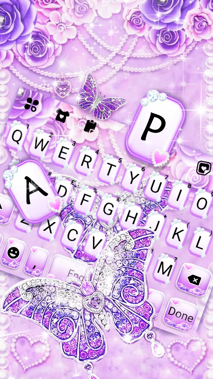 Purple Lux Butterfly Theme | Indus Appstore | Screenshot