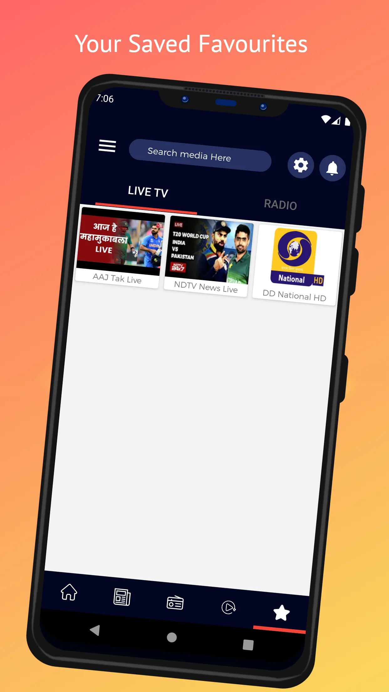 DD Live TV HD | Sports, News | Indus Appstore | Screenshot