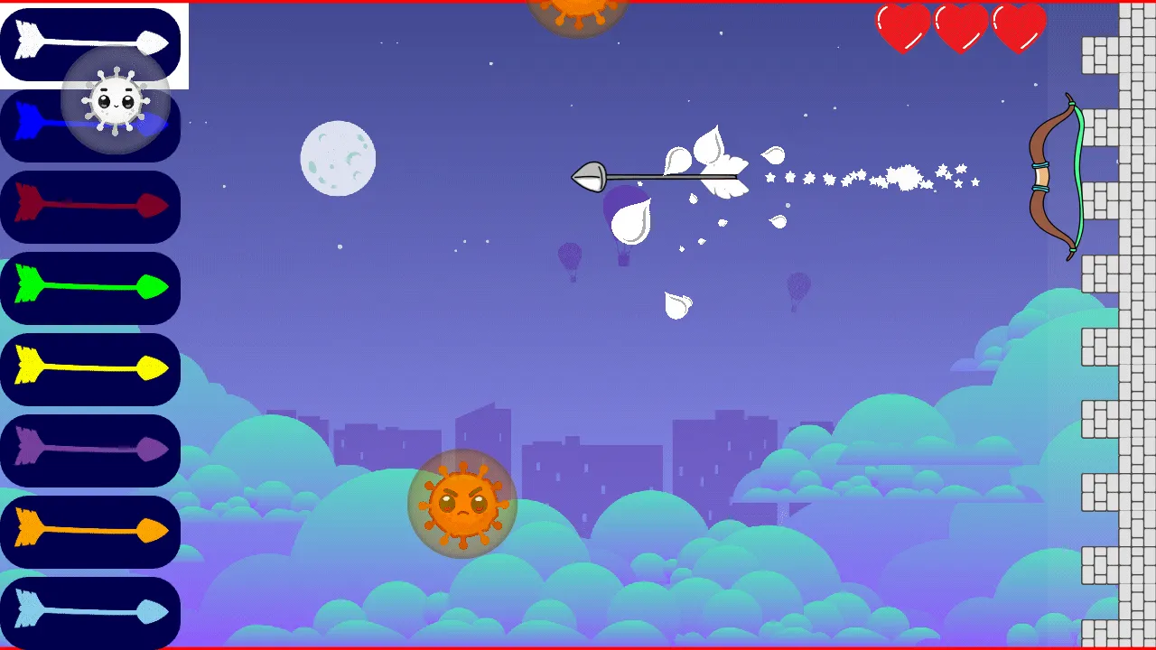 Shooting Viruses with arrows | Indus Appstore | Screenshot