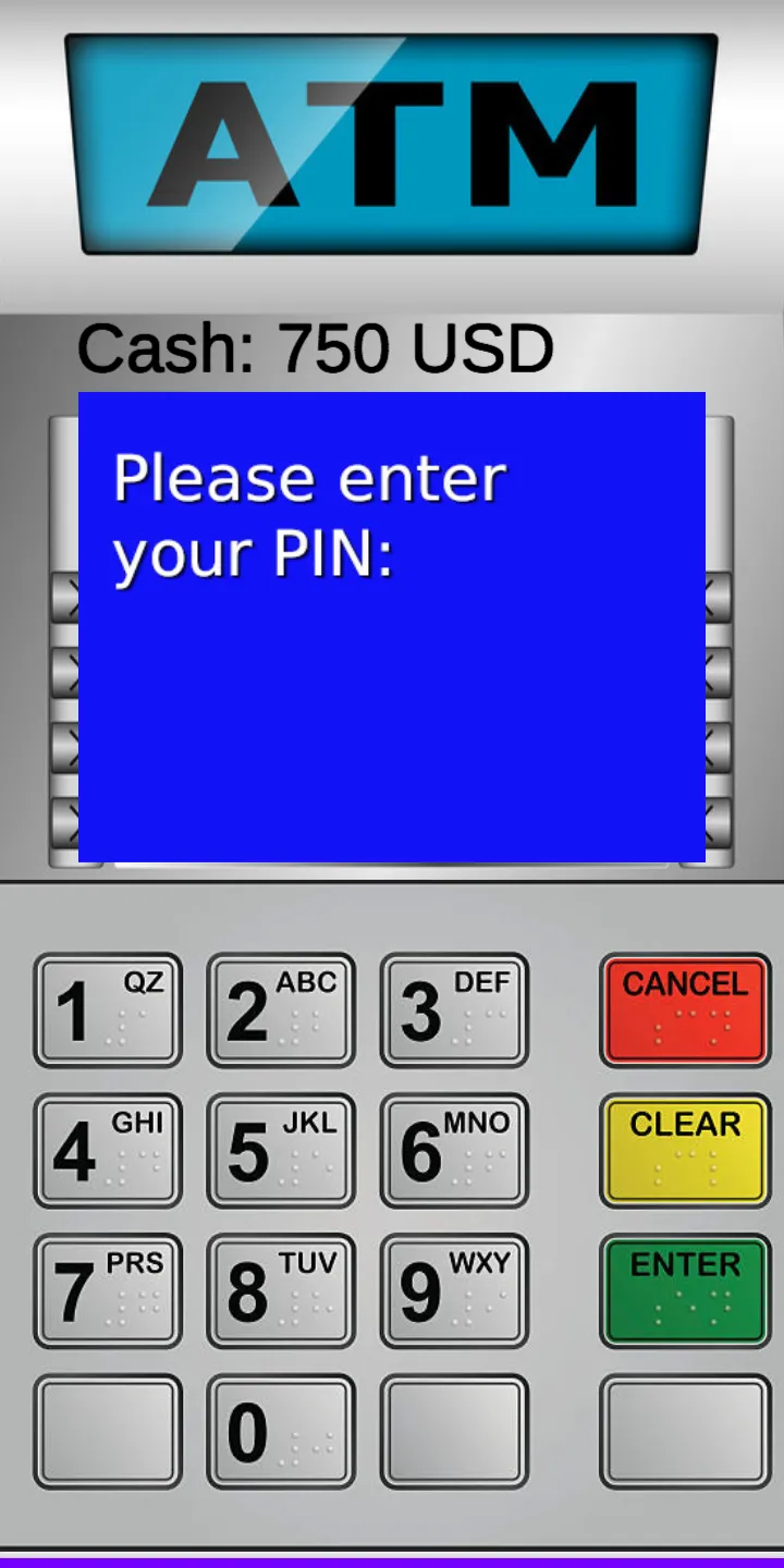 ATM Cash Machine Simulator | Indus Appstore | Screenshot