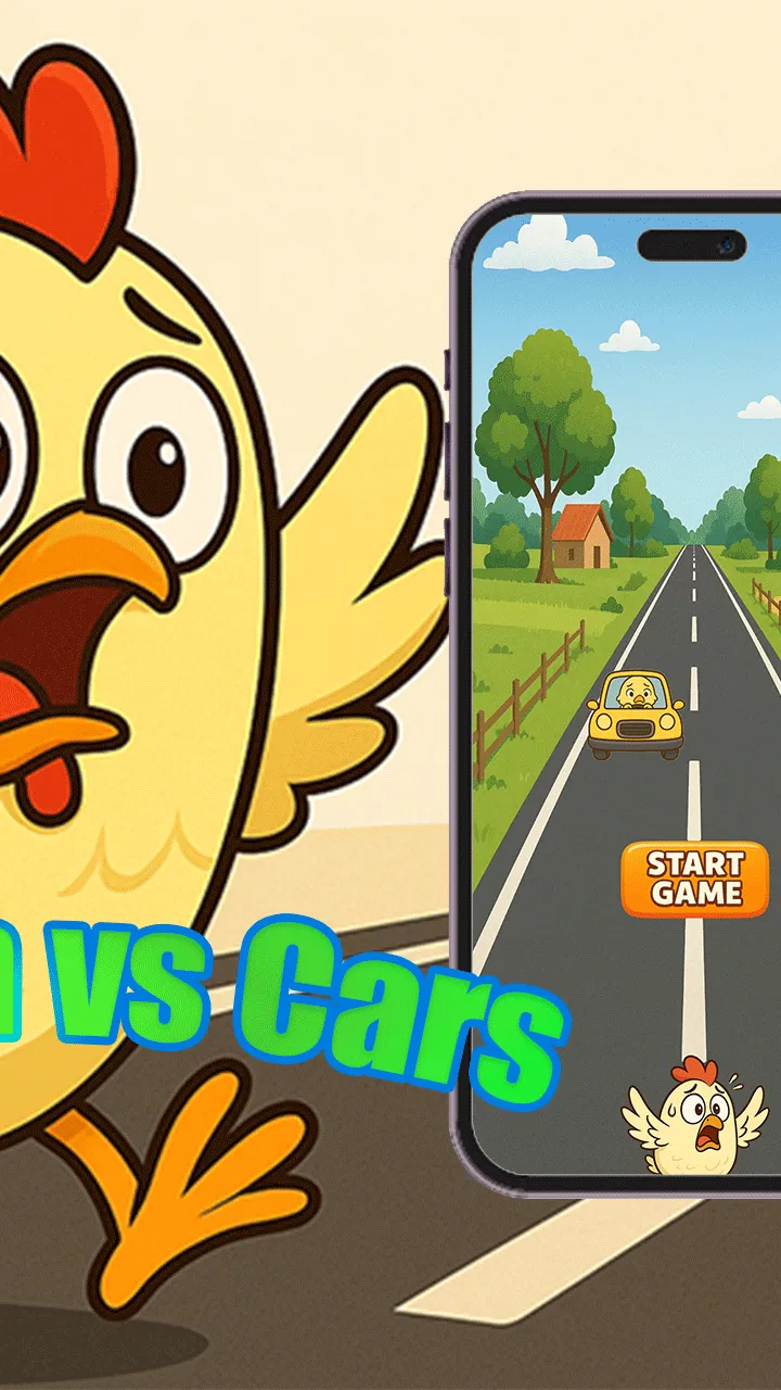 Chicken vs Cars | Indus Appstore | Screenshot