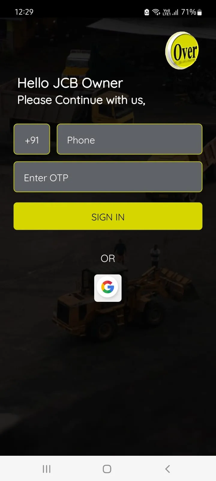 Over Partner  - Backhoe Loader | Indus Appstore | Screenshot