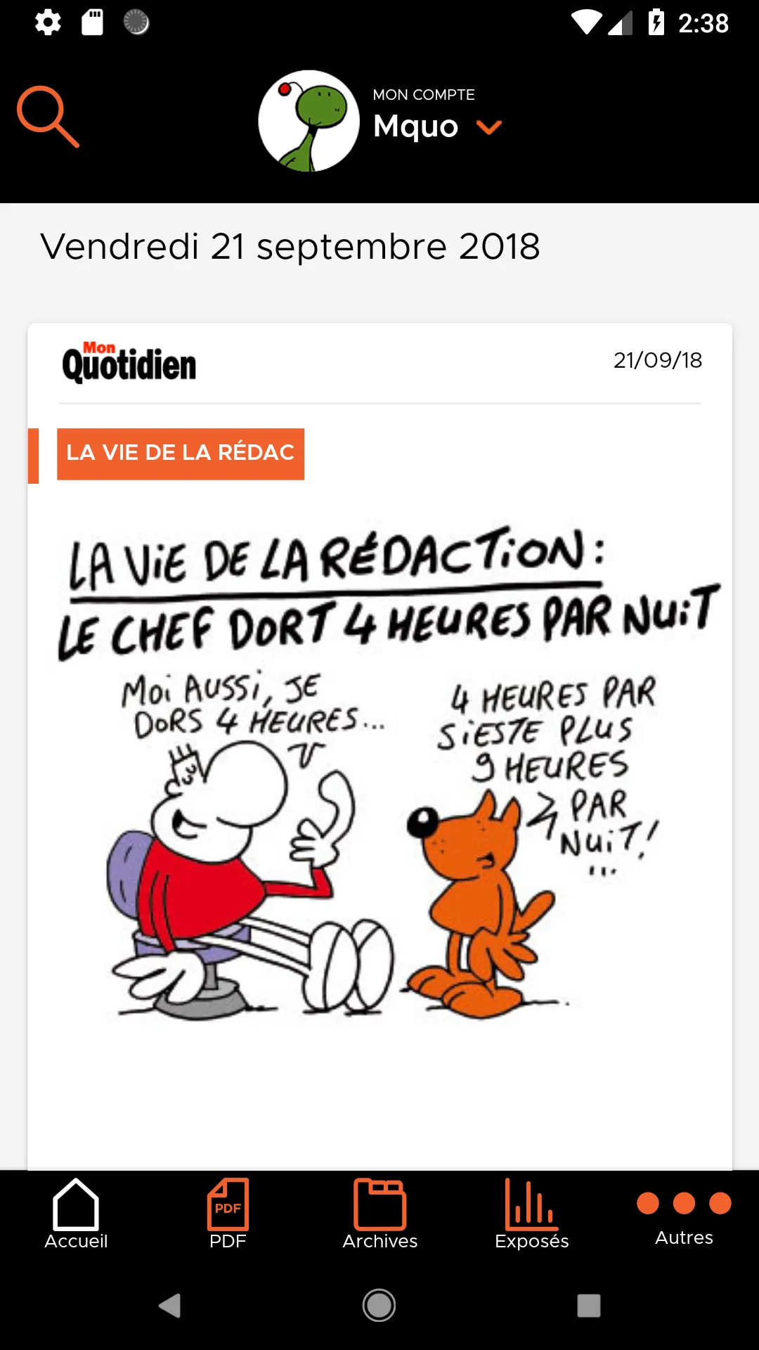 Mon Quotidien | Indus Appstore | Screenshot