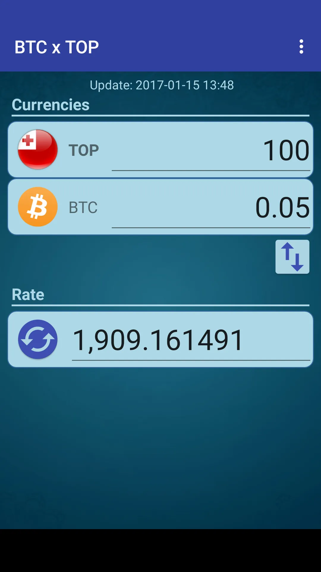 Bitcoin x Tongan Pa’anga | Indus Appstore | Screenshot