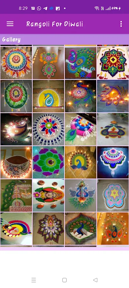 Rangoli For Diwali Gallery | Indus Appstore | Screenshot