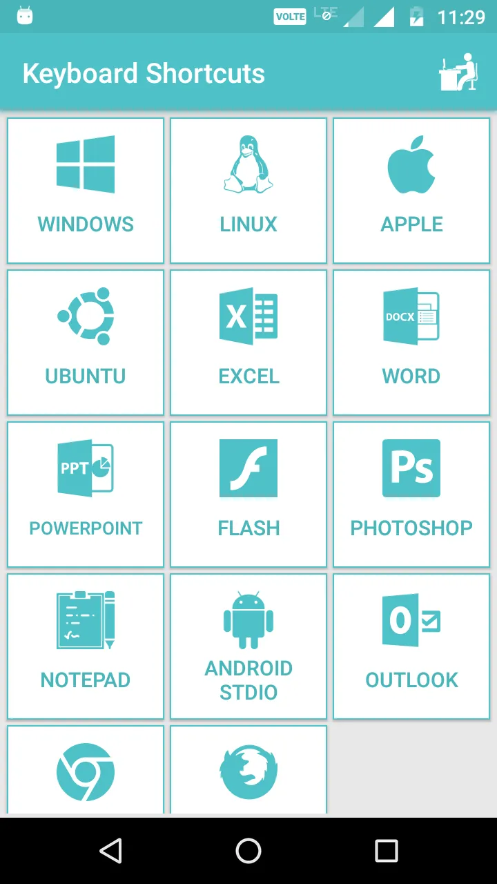 Keyboard Shortcuts | Indus Appstore | Screenshot