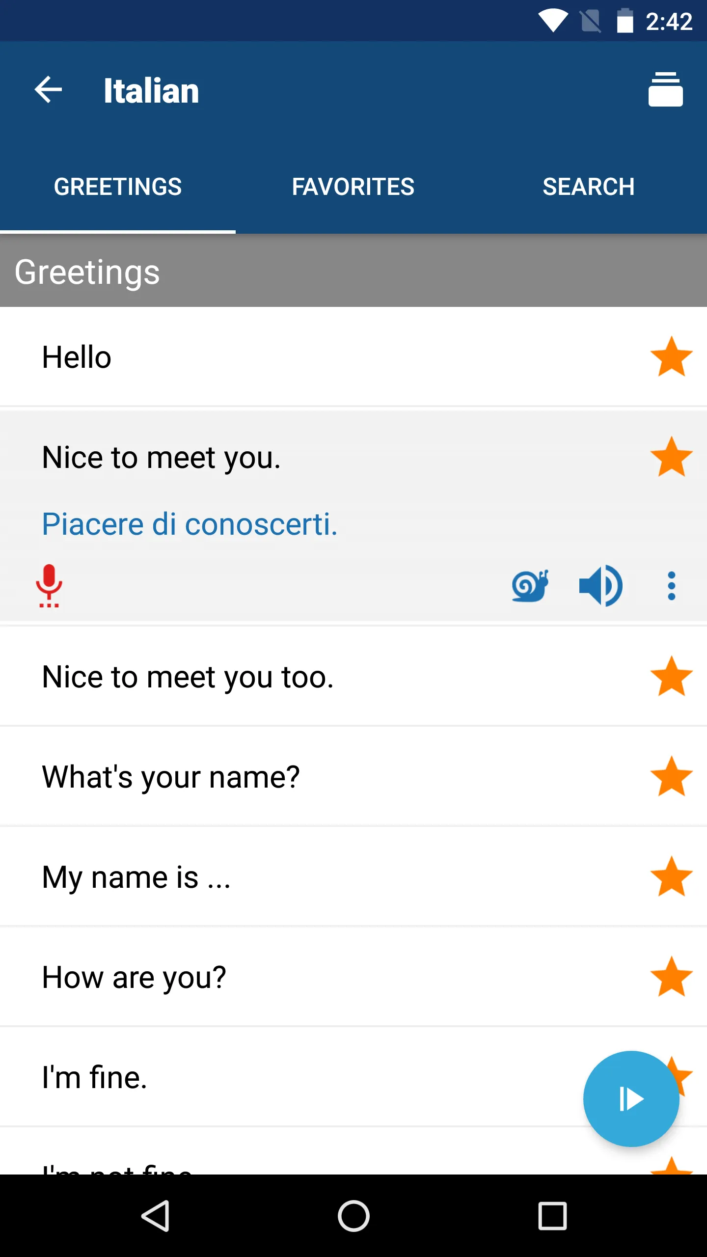 Learn Italian | Translator | Indus Appstore | Screenshot