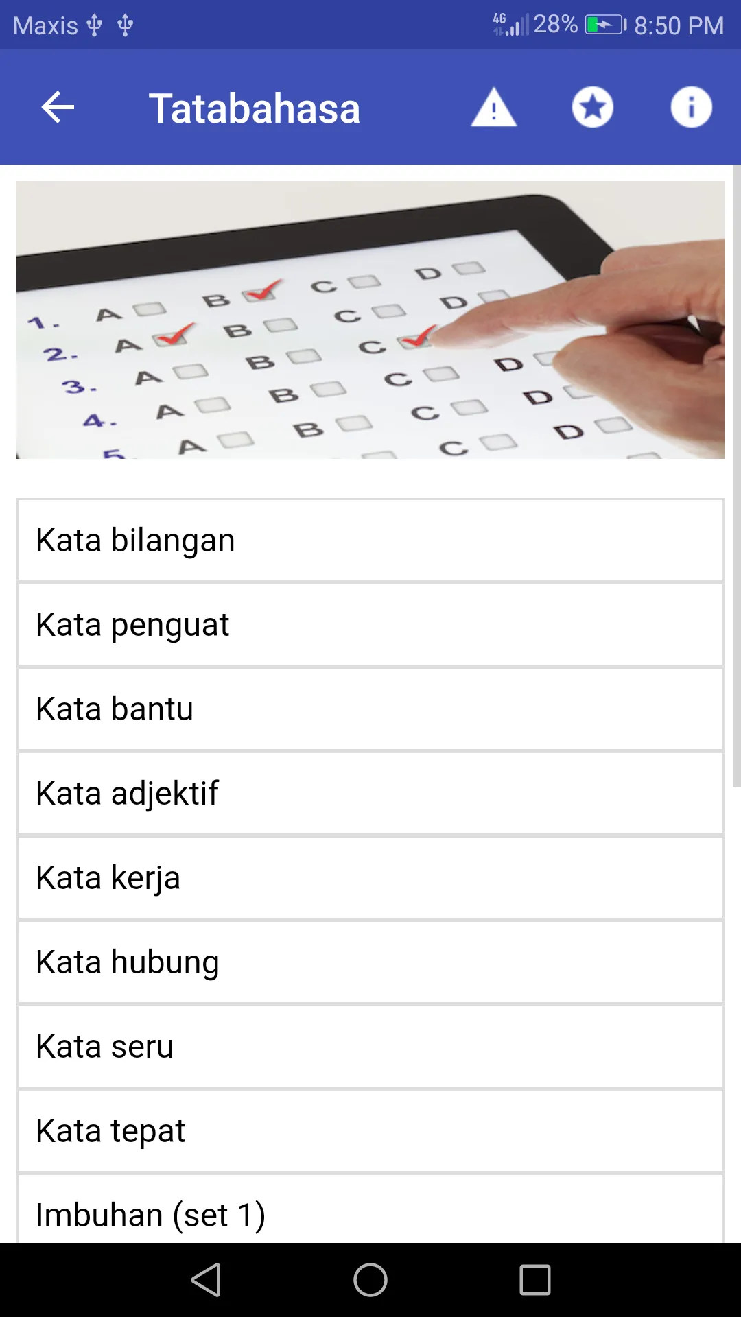 Tatabahasa : Nota & Latih Tubi | Indus Appstore | Screenshot