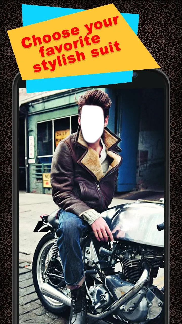 Men Moto Photo Suit | Indus Appstore | Screenshot