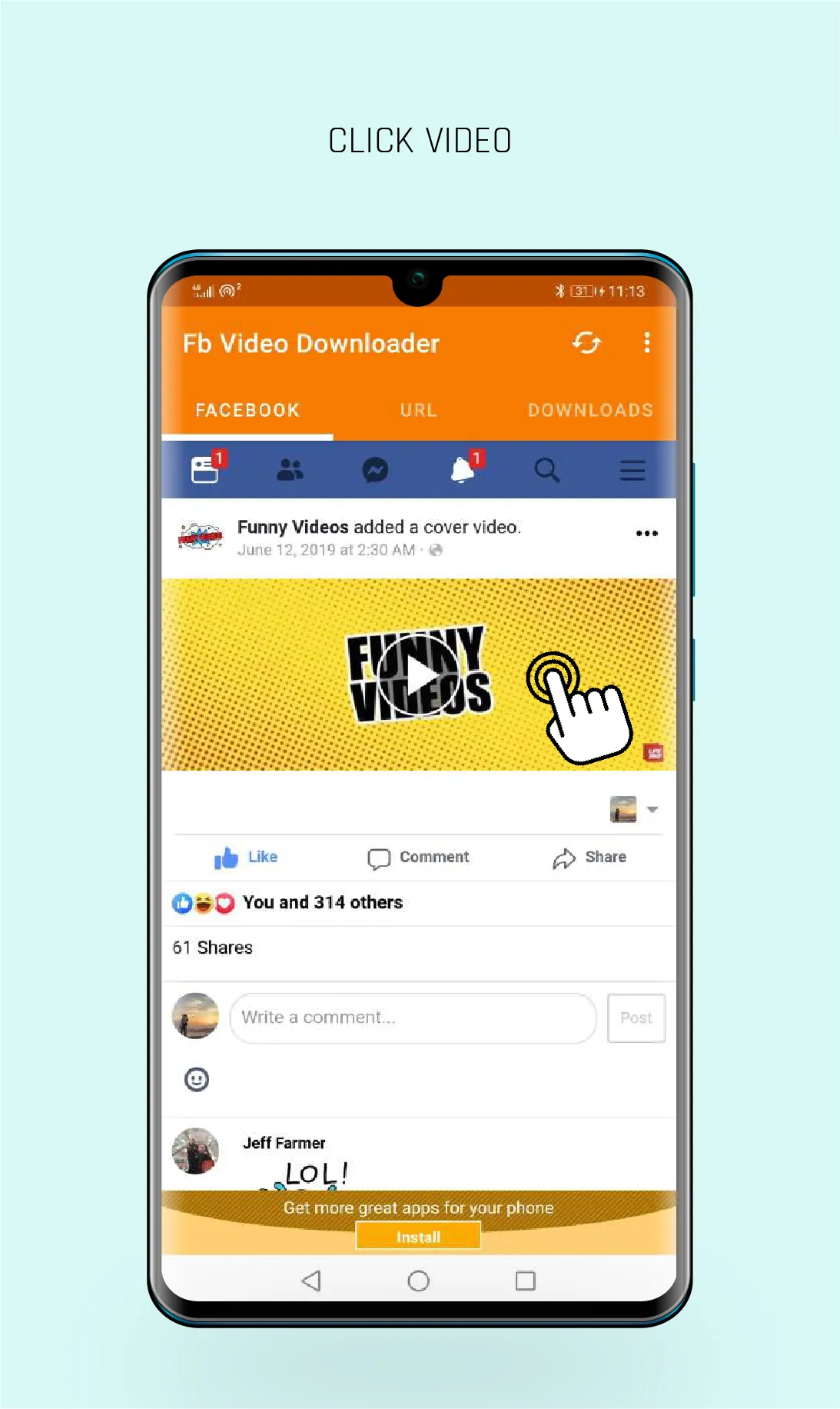 Video Downloader For Facebook | Indus Appstore | Screenshot