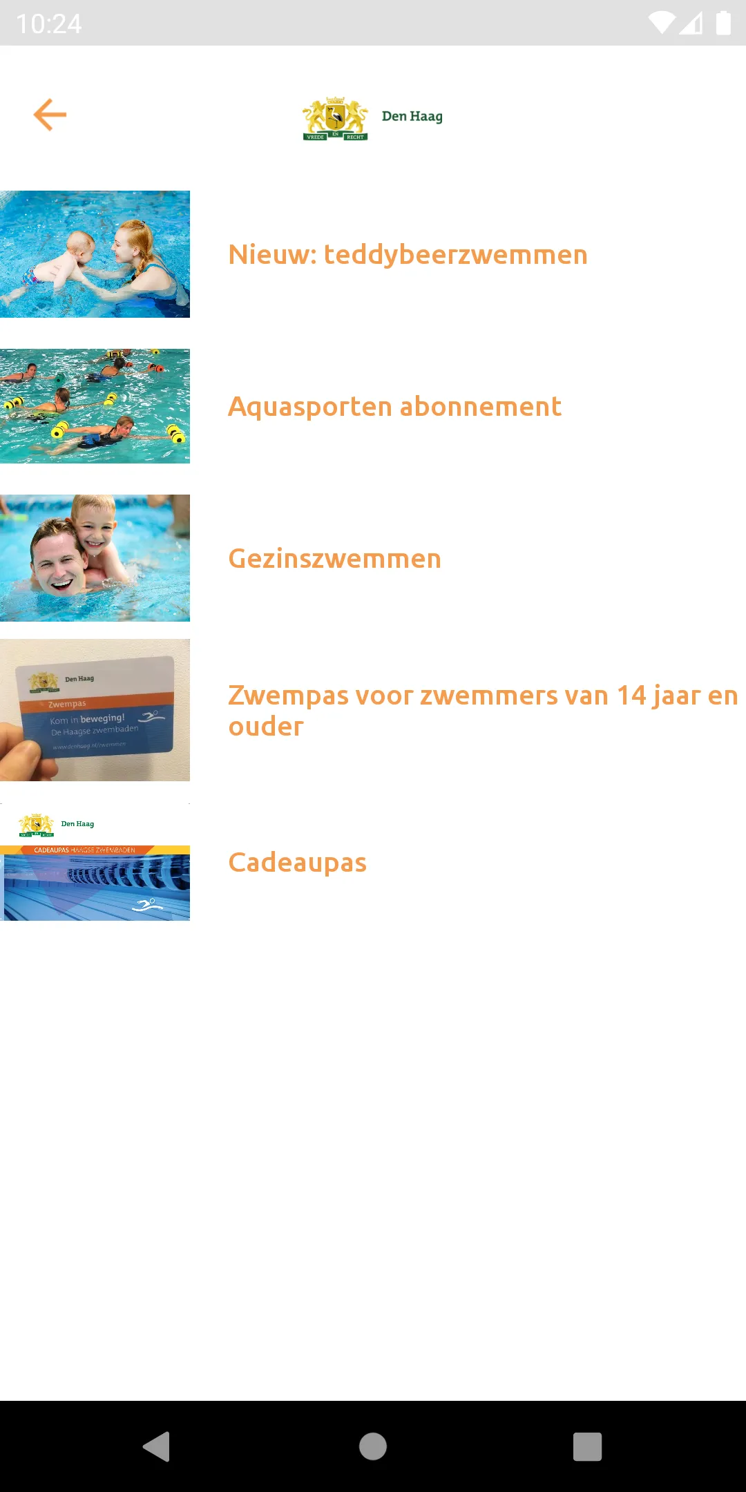 ZwemApp Den Haag | Indus Appstore | Screenshot