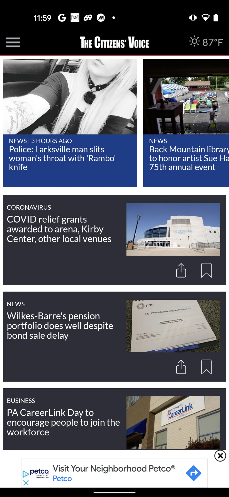 Wilkes-Barre Citizens' Voice | Indus Appstore | Screenshot