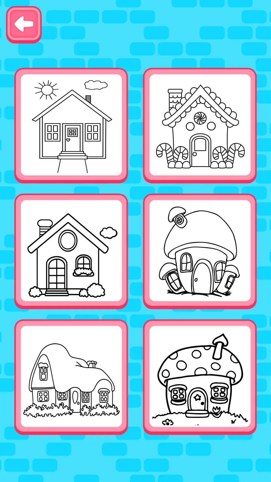 Glitter House Coloring | Indus Appstore | Screenshot