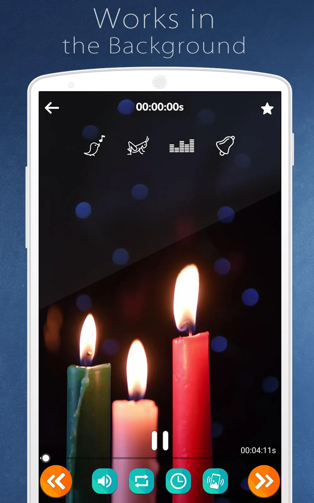 Relaxing Candles: music, sleep | Indus Appstore | Screenshot