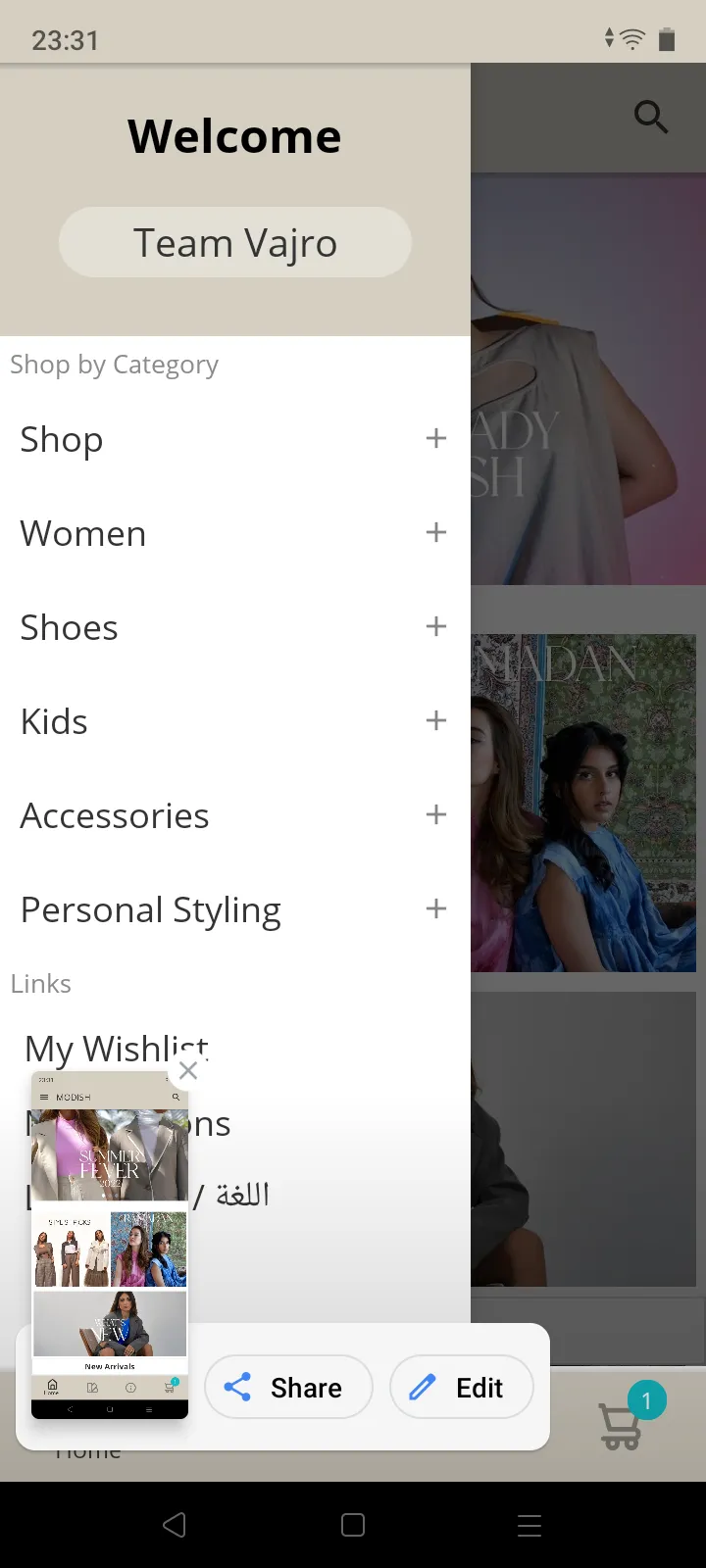 Modish Boutique - Shopping App | Indus Appstore | Screenshot