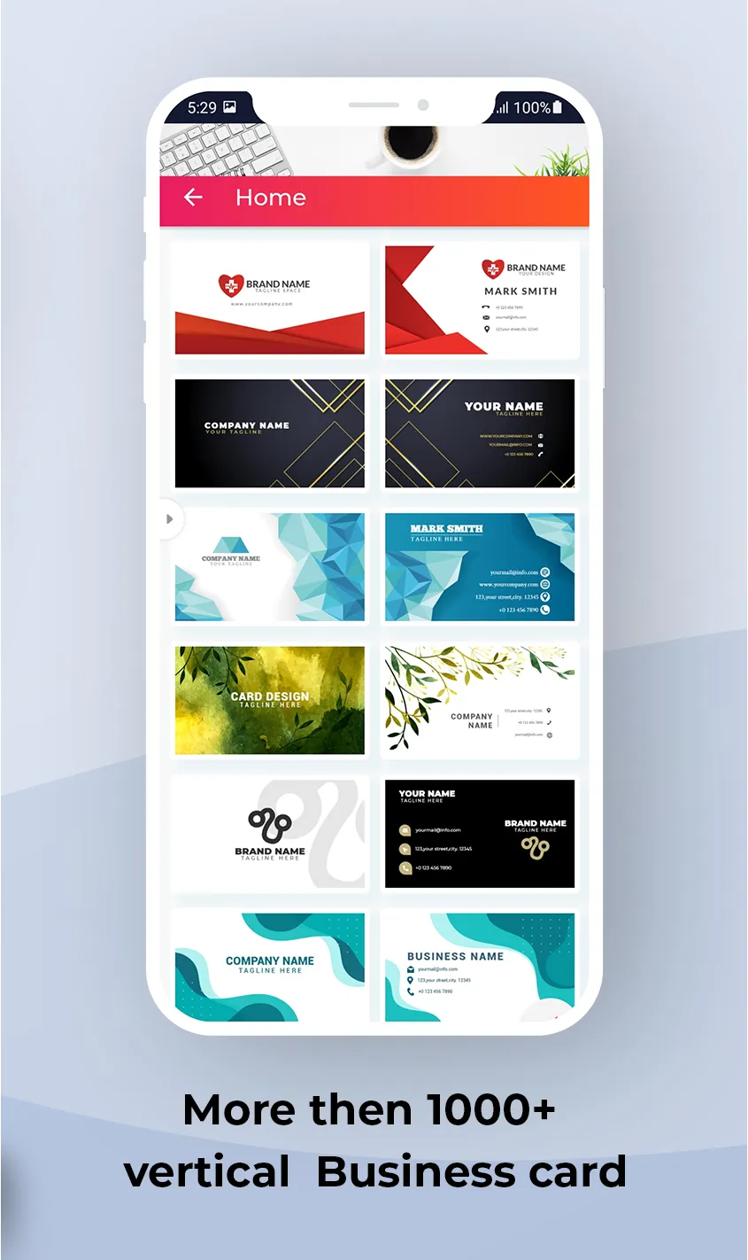 Business card maker - digital | Indus Appstore | Screenshot