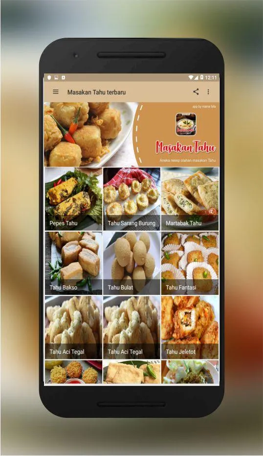 Resep masakan tahu offline | Indus Appstore | Screenshot