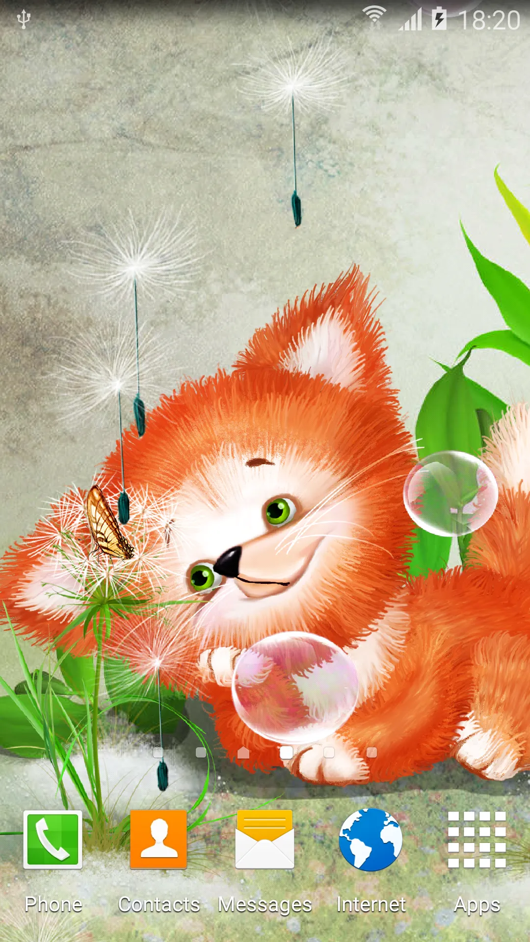 Foxy Cute Live Wallpaper | Indus Appstore | Screenshot