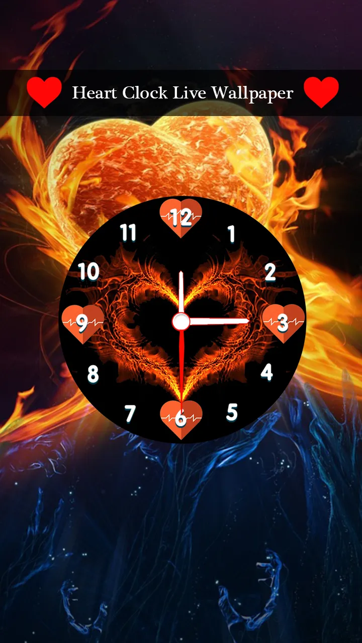 Heart Clock Live Wallpaper | Indus Appstore | Screenshot