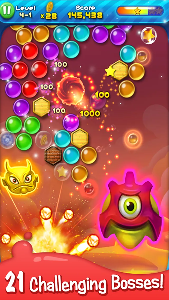 Bubble Bust! - Popping Planets | Indus Appstore | Screenshot