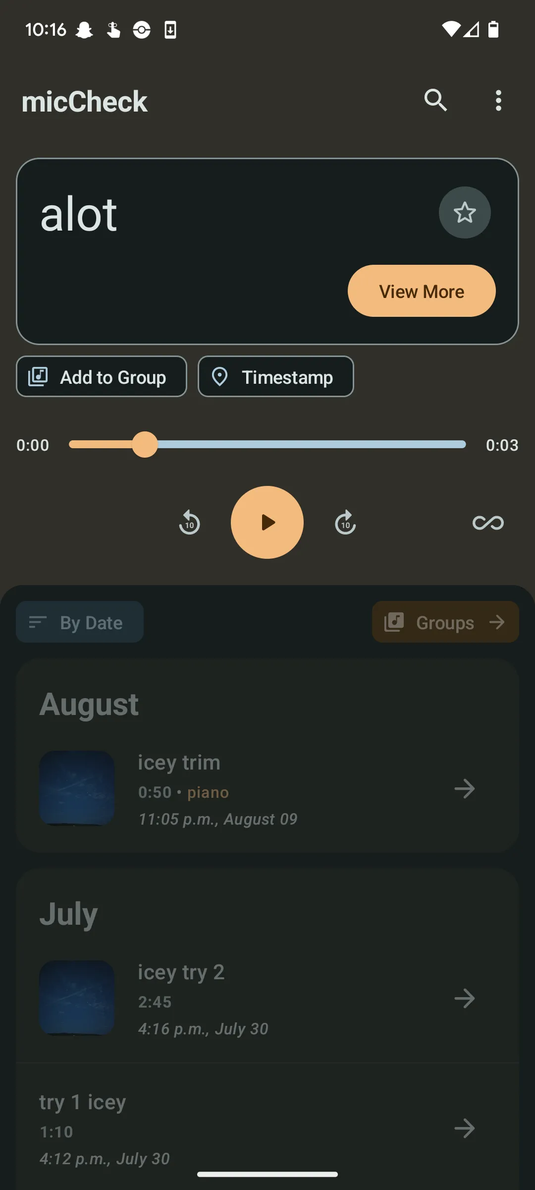 MicCheck - Record and Organize | Indus Appstore | Screenshot