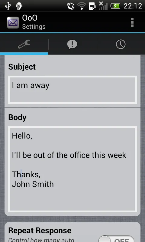 Email AutoReply OoO Lite | Indus Appstore | Screenshot