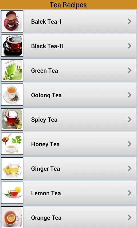 Tea Recipes | Indus Appstore | Screenshot