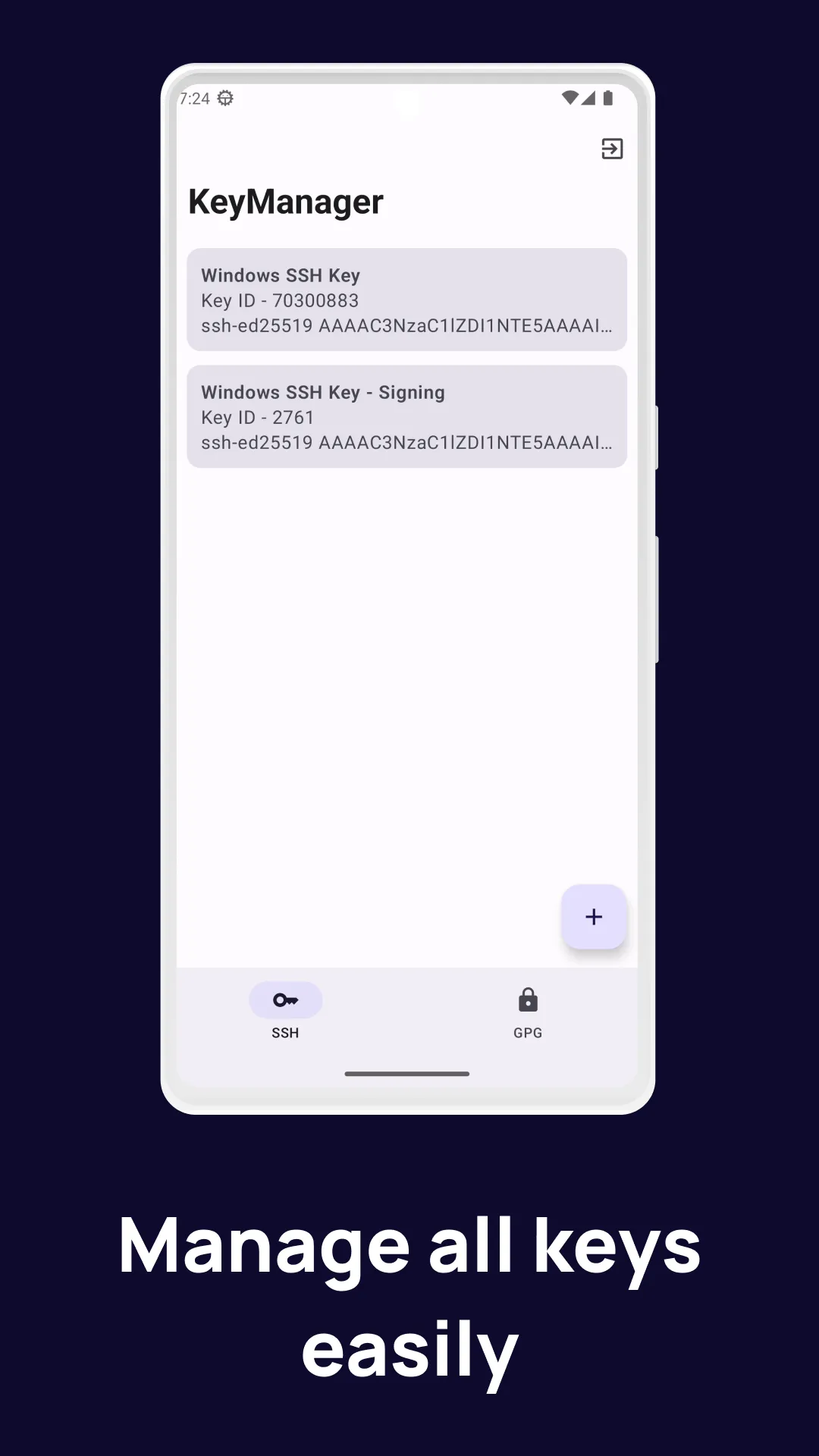 KeyManager (GitHub) | Indus Appstore | Screenshot