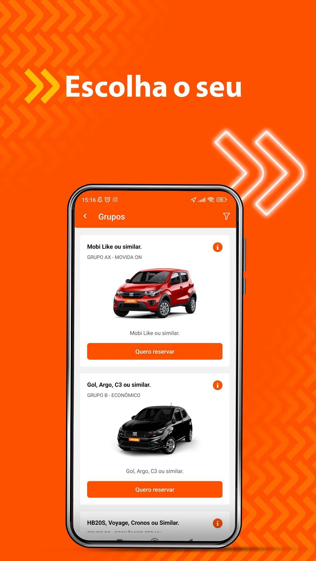 Movida: Aluguel de Carros | Indus Appstore | Screenshot