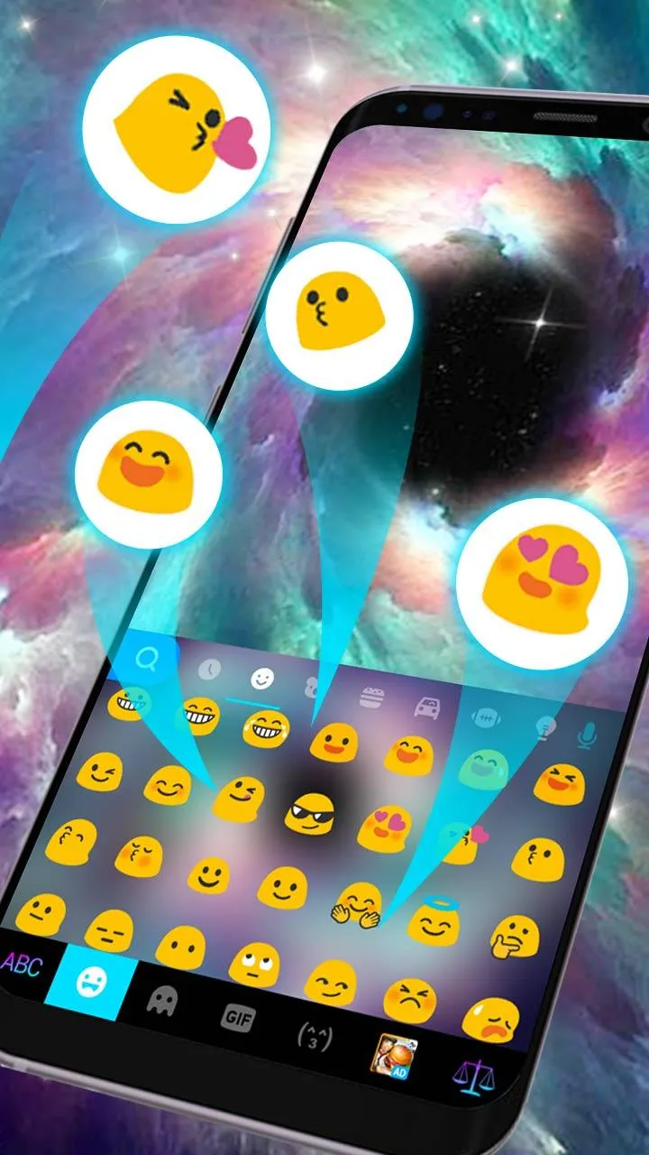 Galaxy Black Hole Keyboard The | Indus Appstore | Screenshot