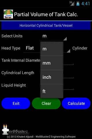 Volume of Tank Calculator Lite | Indus Appstore | Screenshot