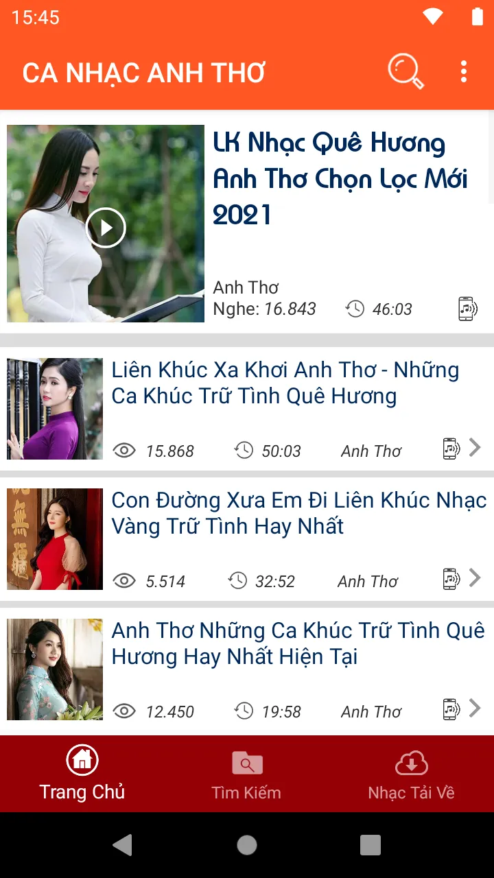 Nhac Anh Tho Tieng Hat Anh Tho | Indus Appstore | Screenshot