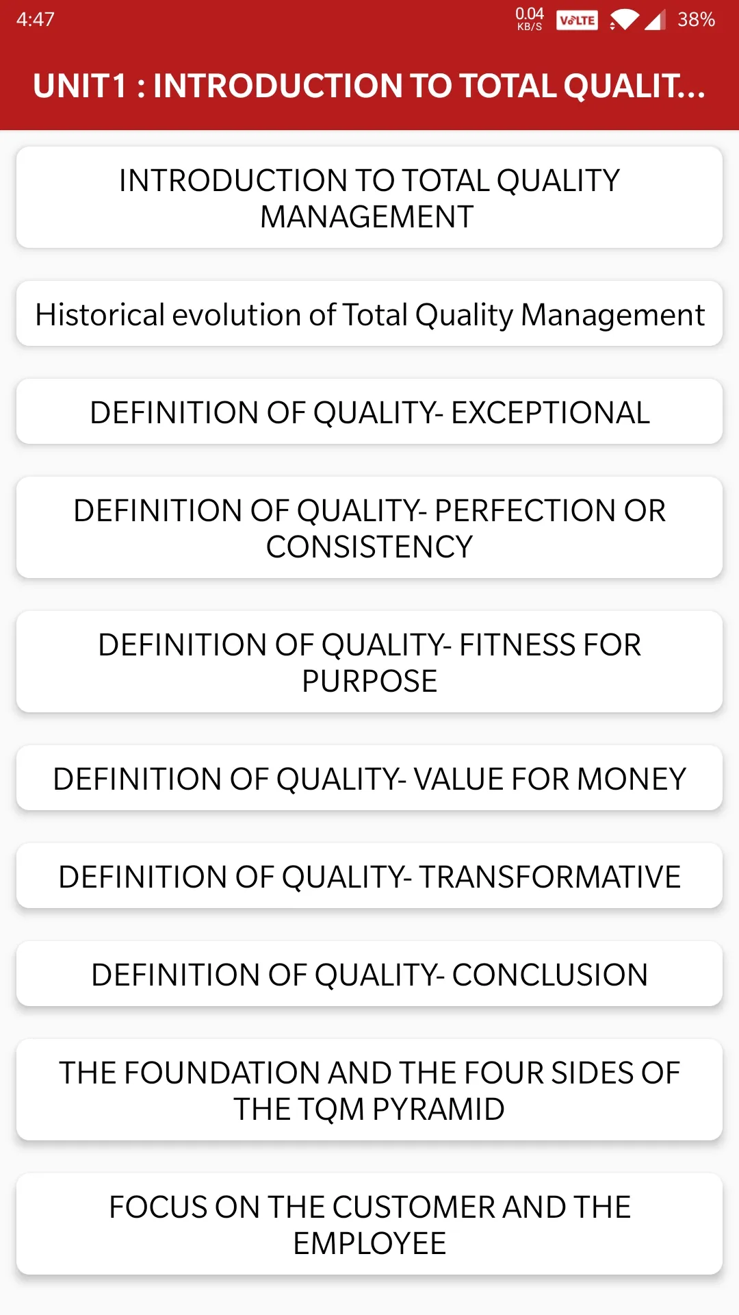 Total Quality Management : TQM | Indus Appstore | Screenshot