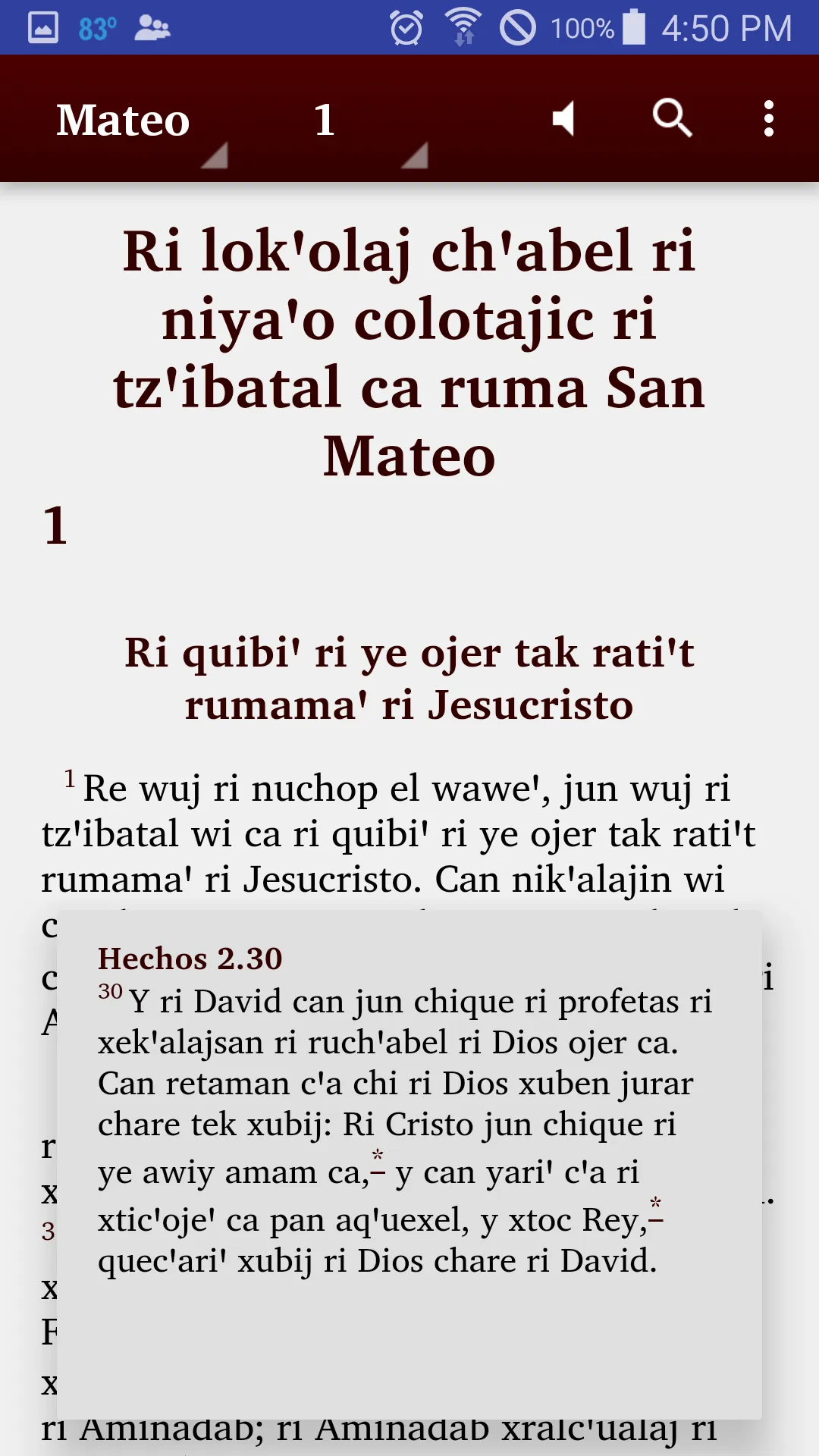 Central Kaqchikel Bible | Indus Appstore | Screenshot