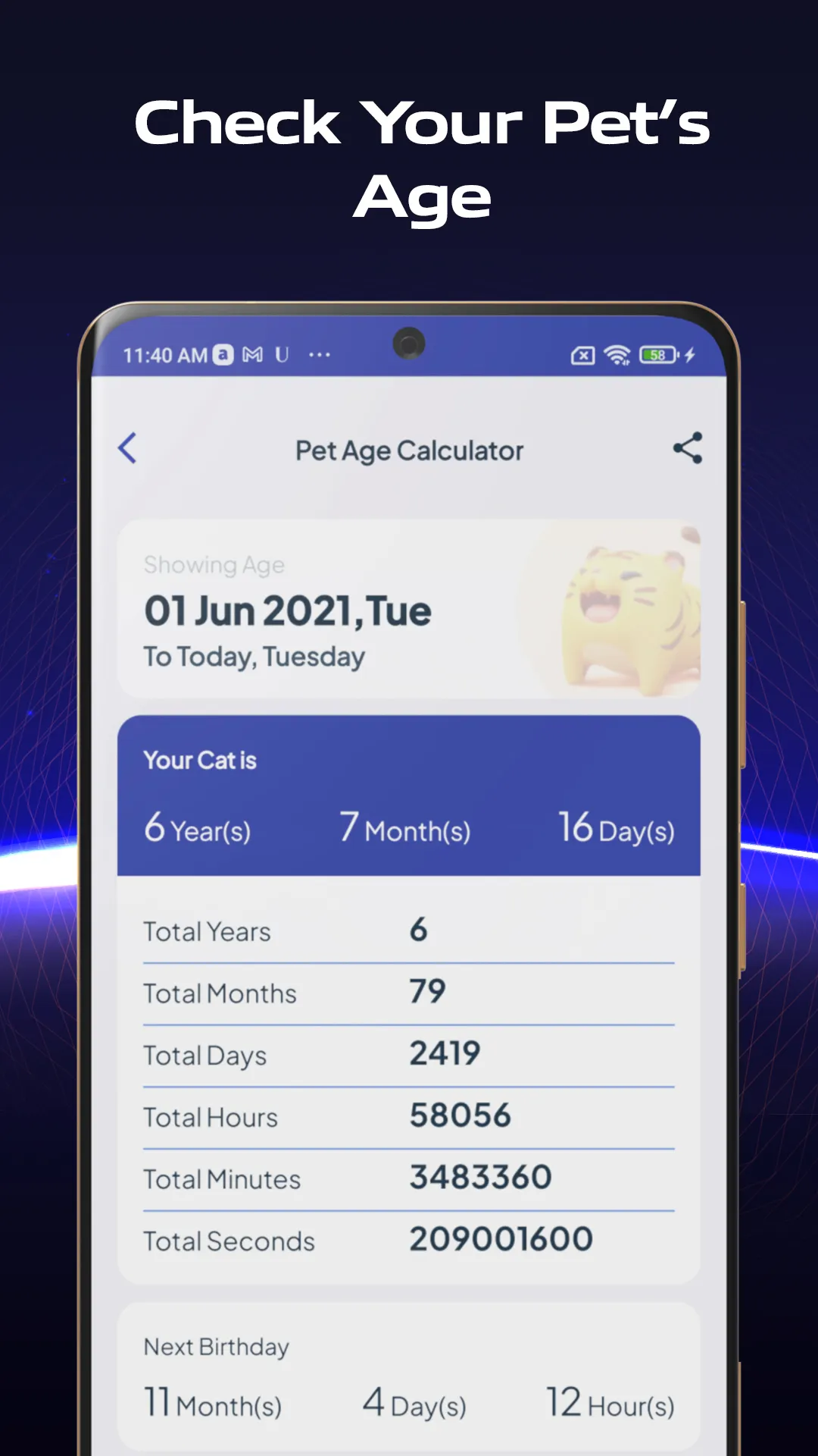 Age Calculator - Date of Birth | Indus Appstore | Screenshot