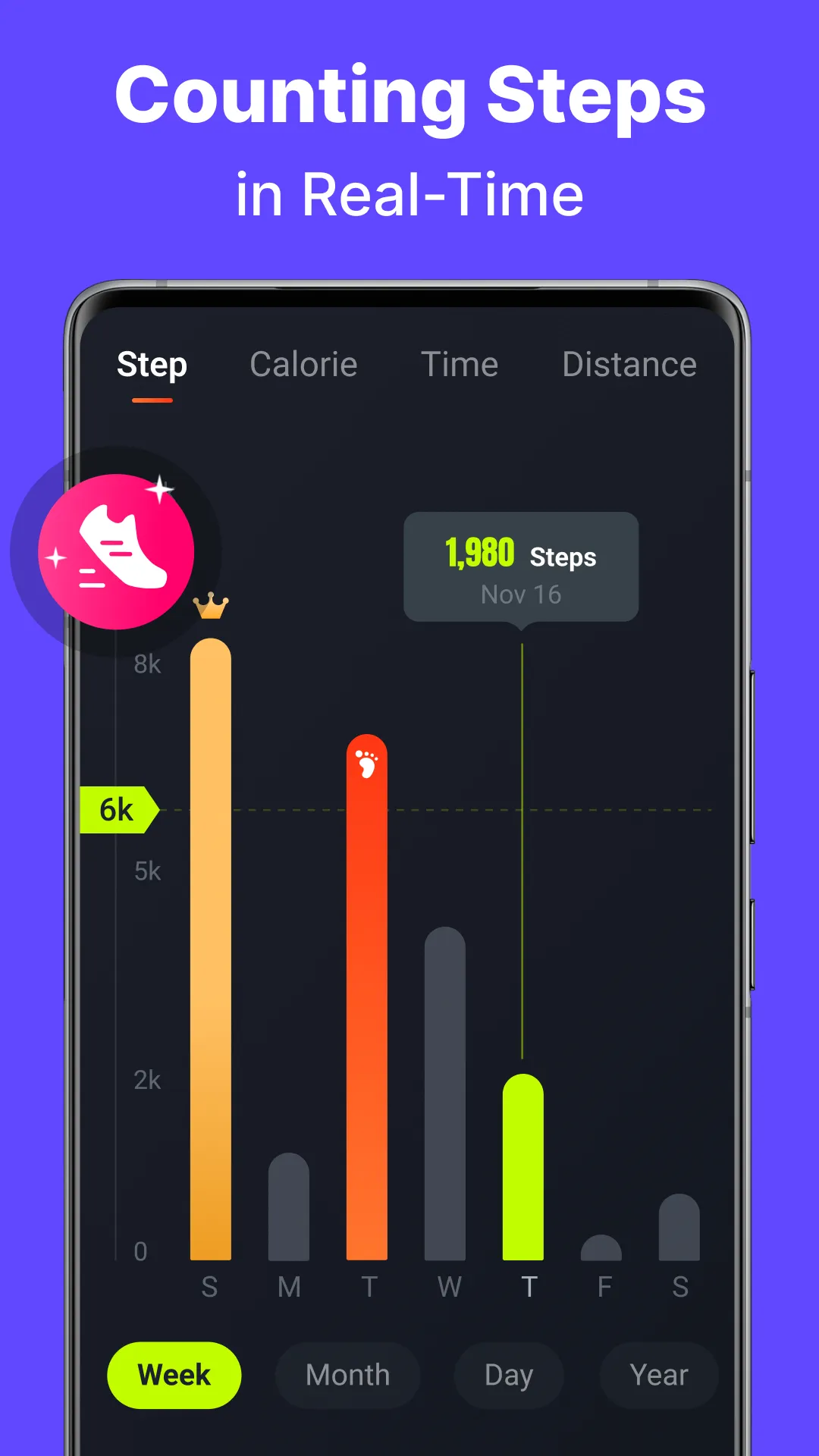 Step Counter: Step Tracking | Indus Appstore | Screenshot