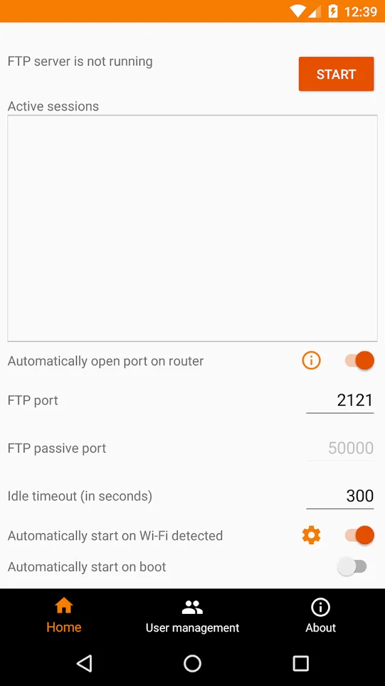 FTP Server - Multiple FTP user | Indus Appstore | Screenshot