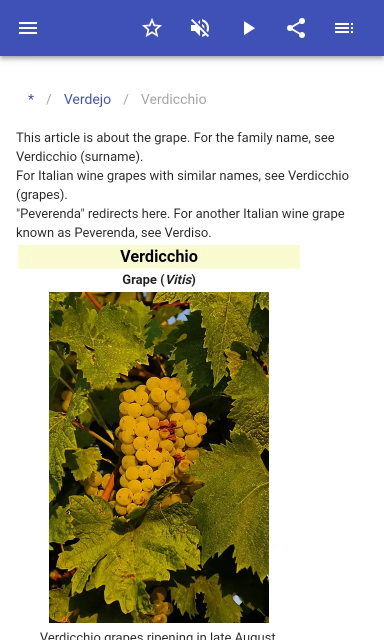 Grape varieties | Indus Appstore | Screenshot