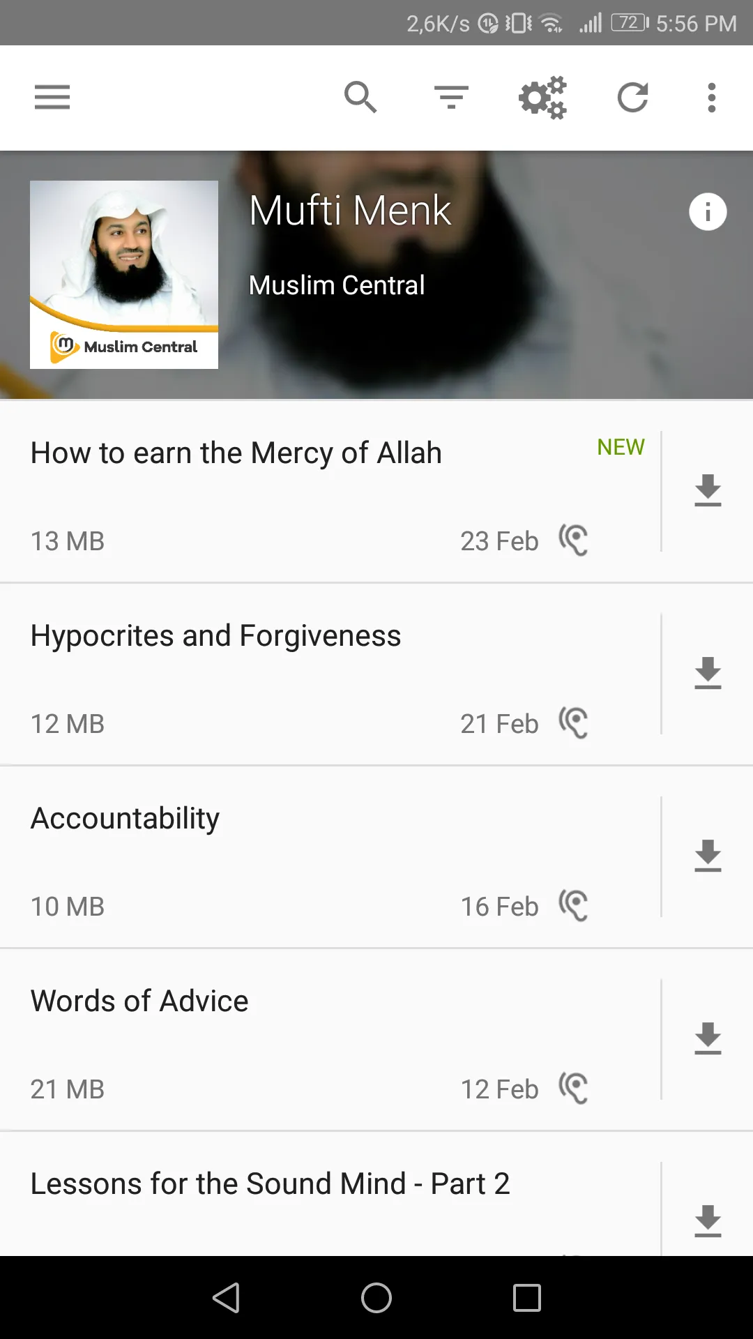 Mufti Menk Official | Indus Appstore | Screenshot