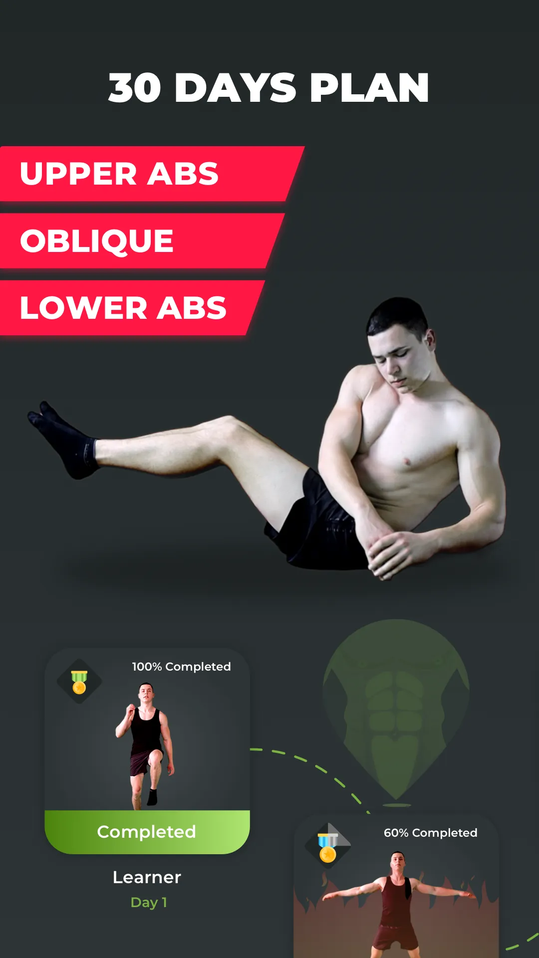 Six Pack Abs: 15 minutes daily | Indus Appstore | Screenshot