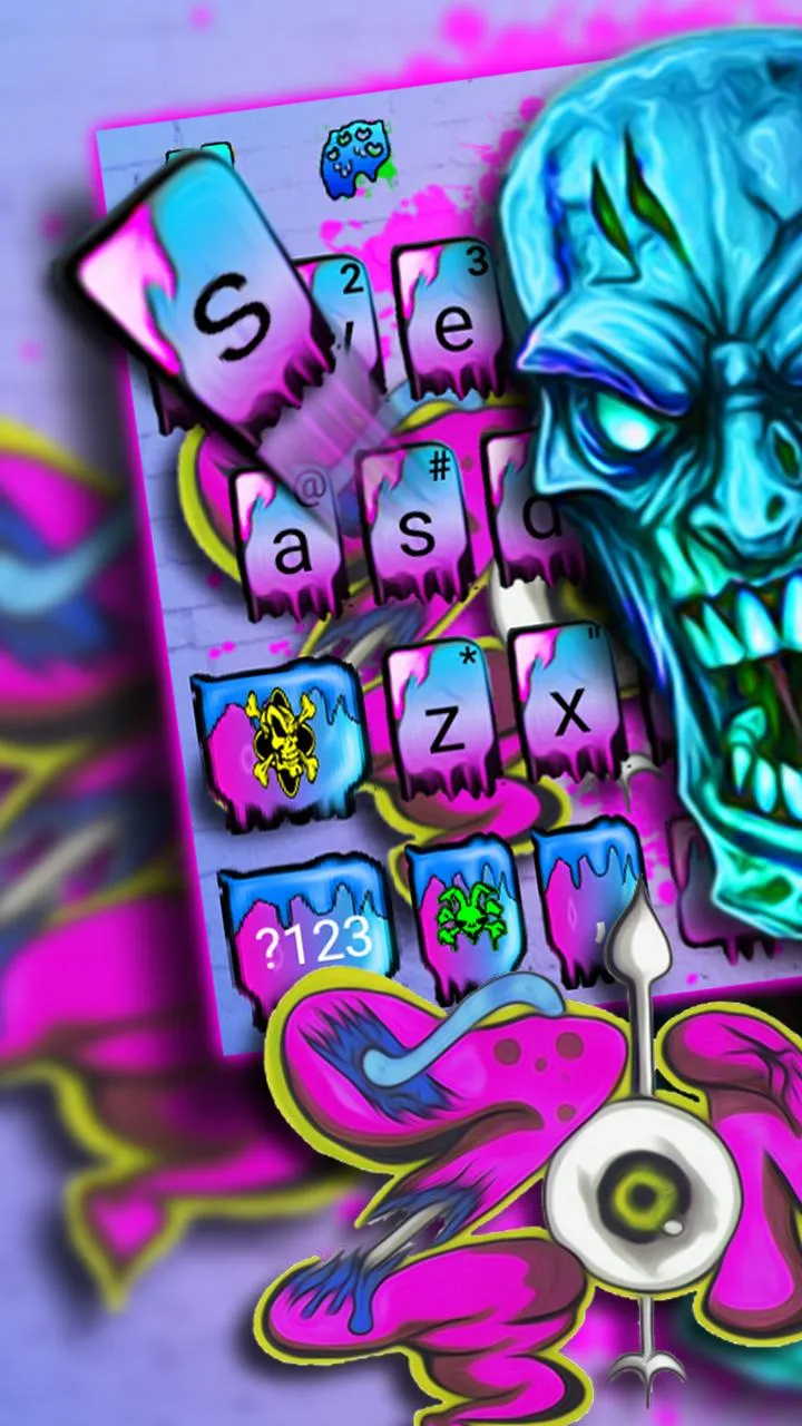 Zombie Graffiti Keyboard Theme | Indus Appstore | Screenshot