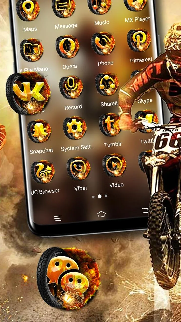 Motocross Biker Theme | Indus Appstore | Screenshot