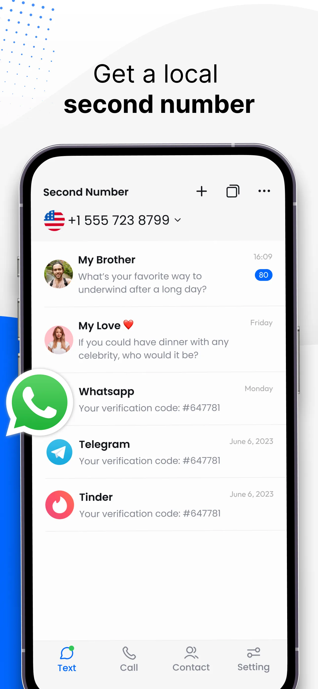Texts Now 2nd Phone Call Text | Indus Appstore | Screenshot