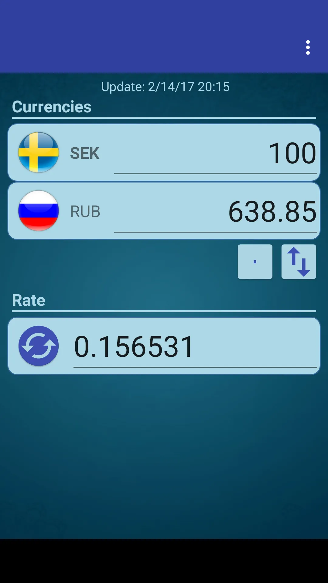 Russian Ruble x Swedish Krona | Indus Appstore | Screenshot