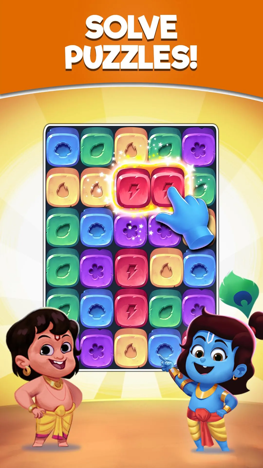 Krishna Crush: Tile Blast | Indus Appstore | Screenshot