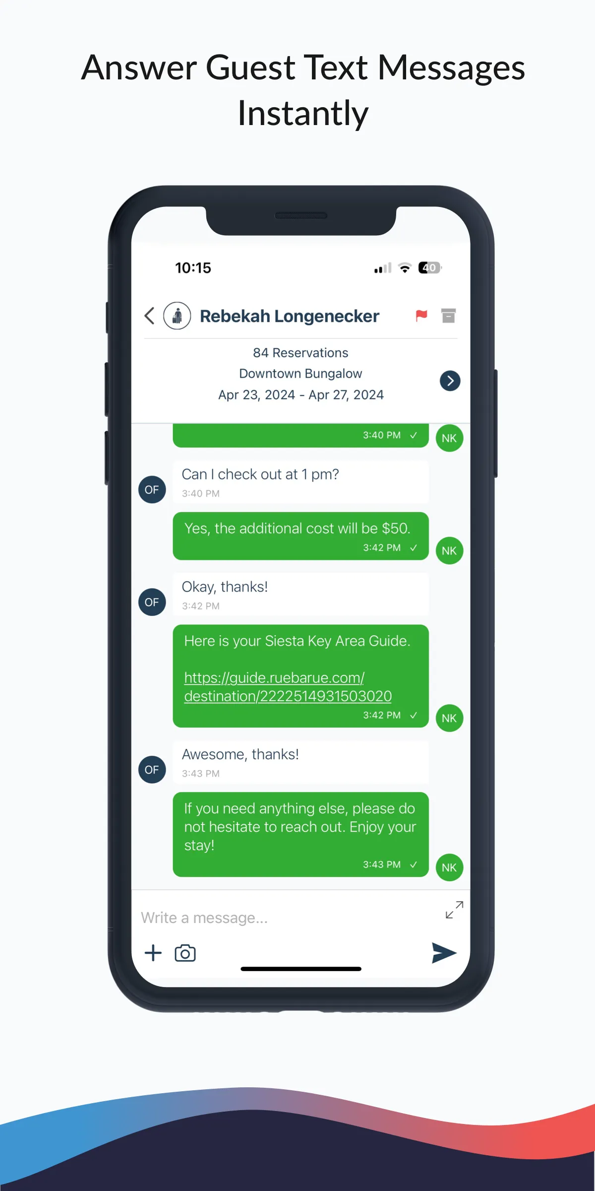 RueBaRue: Guest Communication | Indus Appstore | Screenshot