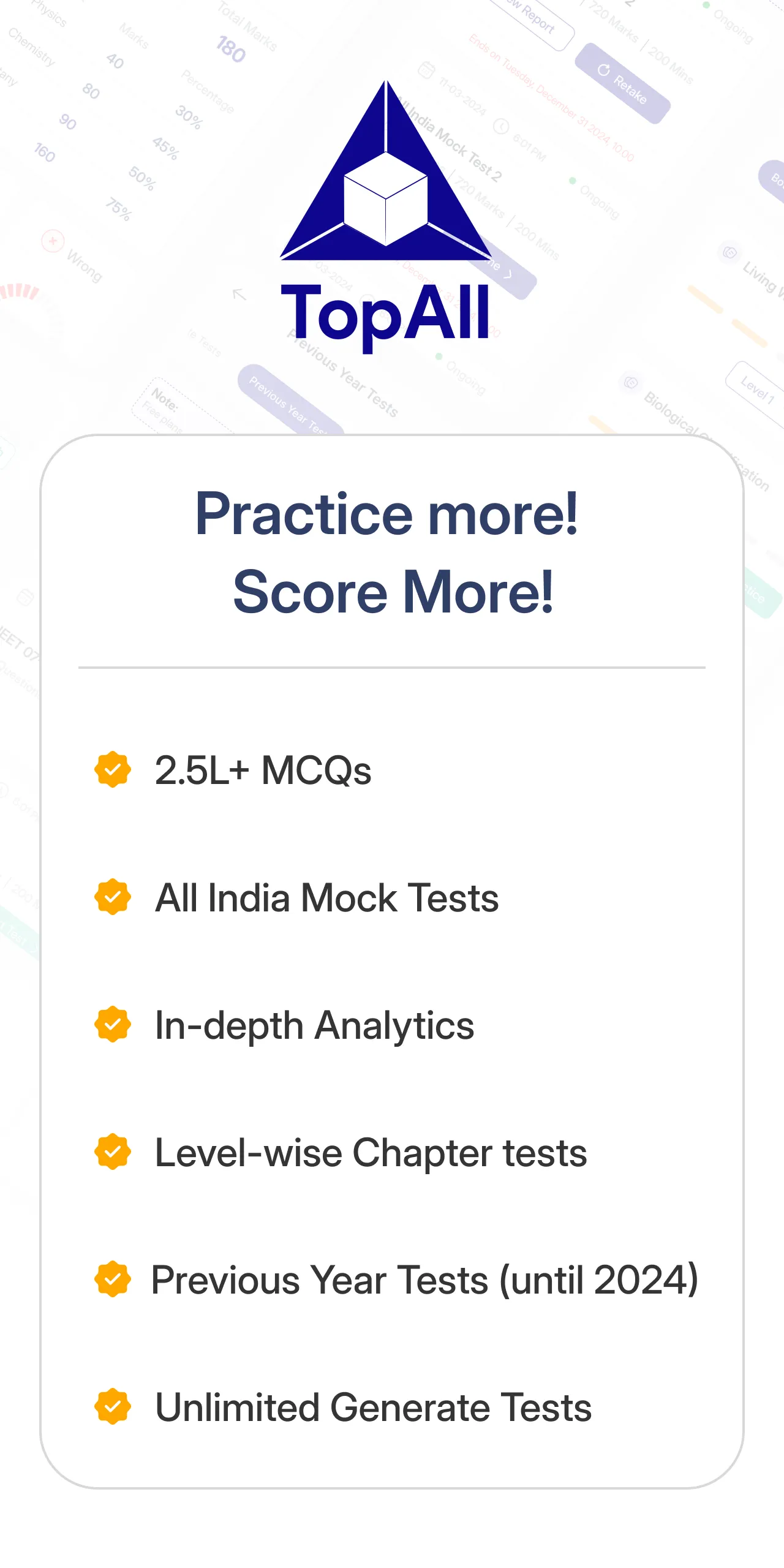 TopAll: NEET & JEE Prep App | Indus Appstore | Screenshot